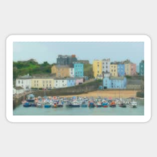 Tenby Harbour, Wales Sticker
